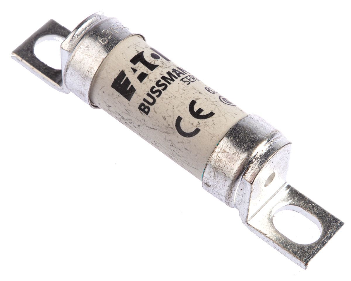 63FE | Eaton 63A British Standard Fuse, FE, 690 V Ac, 500V Dc, 63.5mm | RS