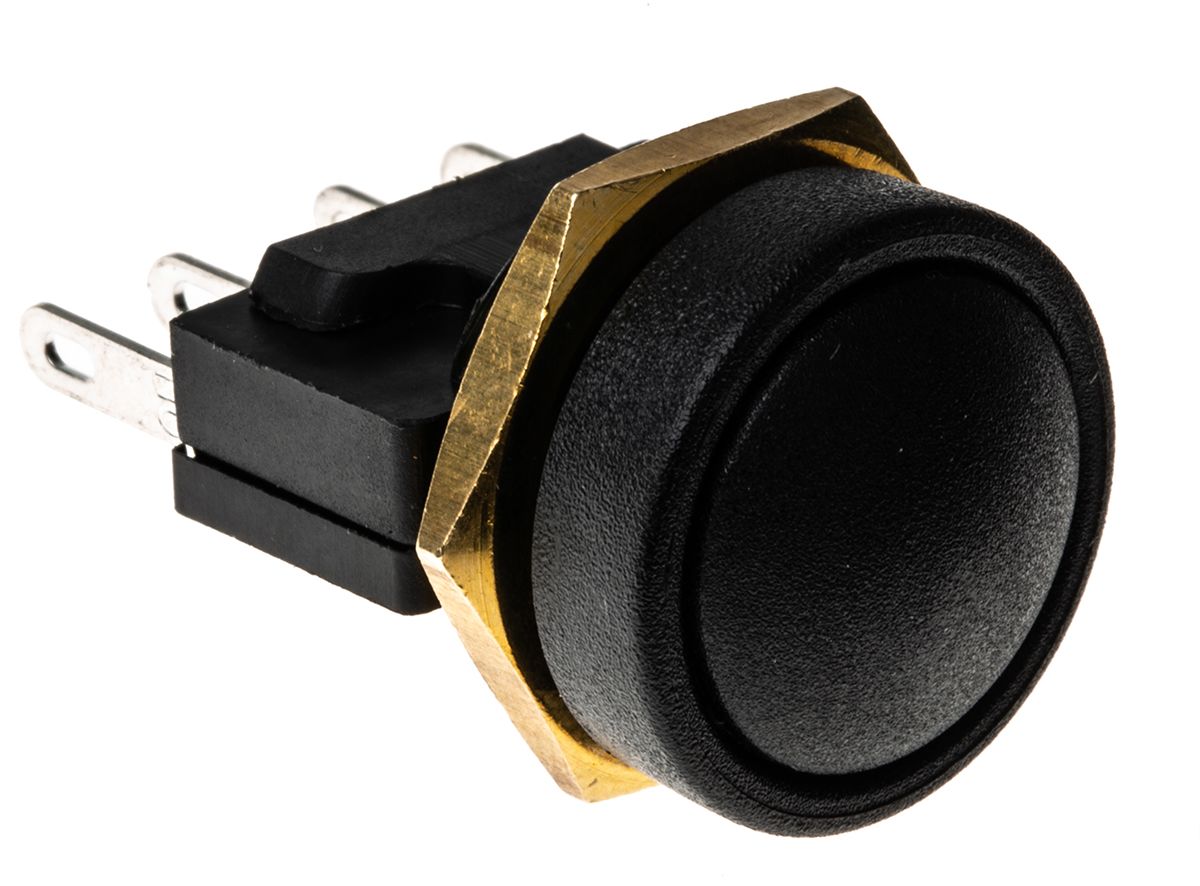 ITW Switches 49-59 Series Momentary Push Button Switch, Panel Mount, SPDT, 16mm Cutout, Clear LED, 250V ac, IP67