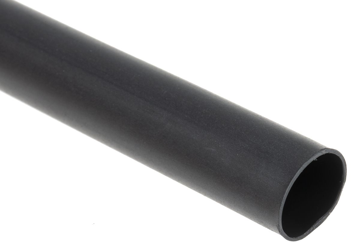 TE Connectivity Adhesive Lined Heat Shrink Tubing, Black 9mm Sleeve Dia. x 1.2m Length 3:1 Ratio, CGAT Series