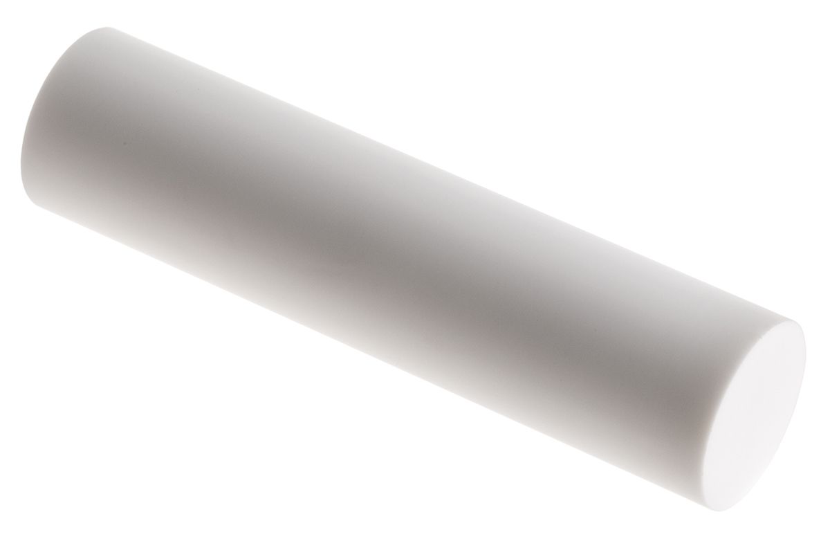 Machinable Glass Ceramic Rod, 100mm L, 25mm Diameter