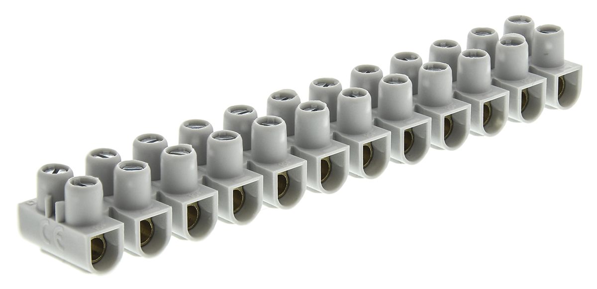 0 342 32 Legrand 12Way NonFused Terminal Block, 32A, Screw Down