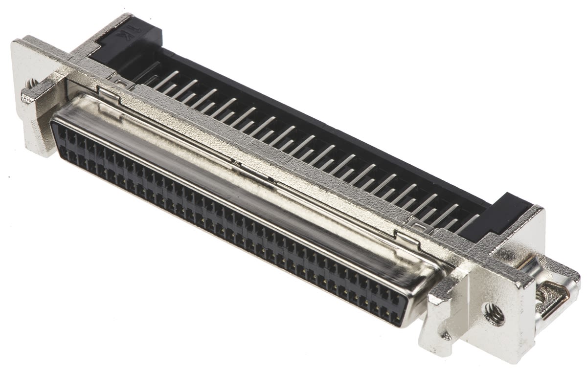 60010685140 Harting Female 68 Pin Right Angle Through Hole SCSI