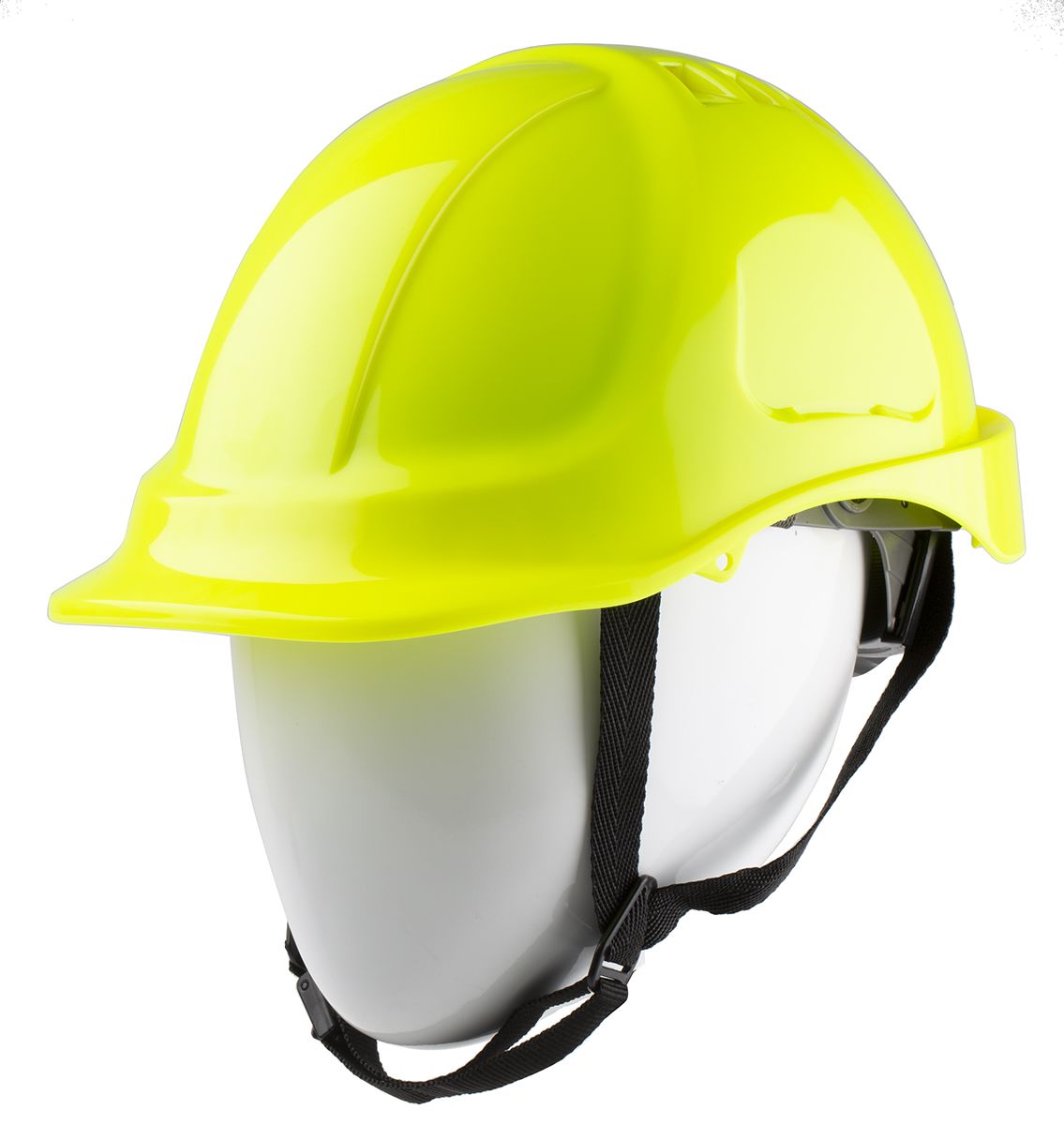 RS PRO Yellow Safety Helmet, Ventilated