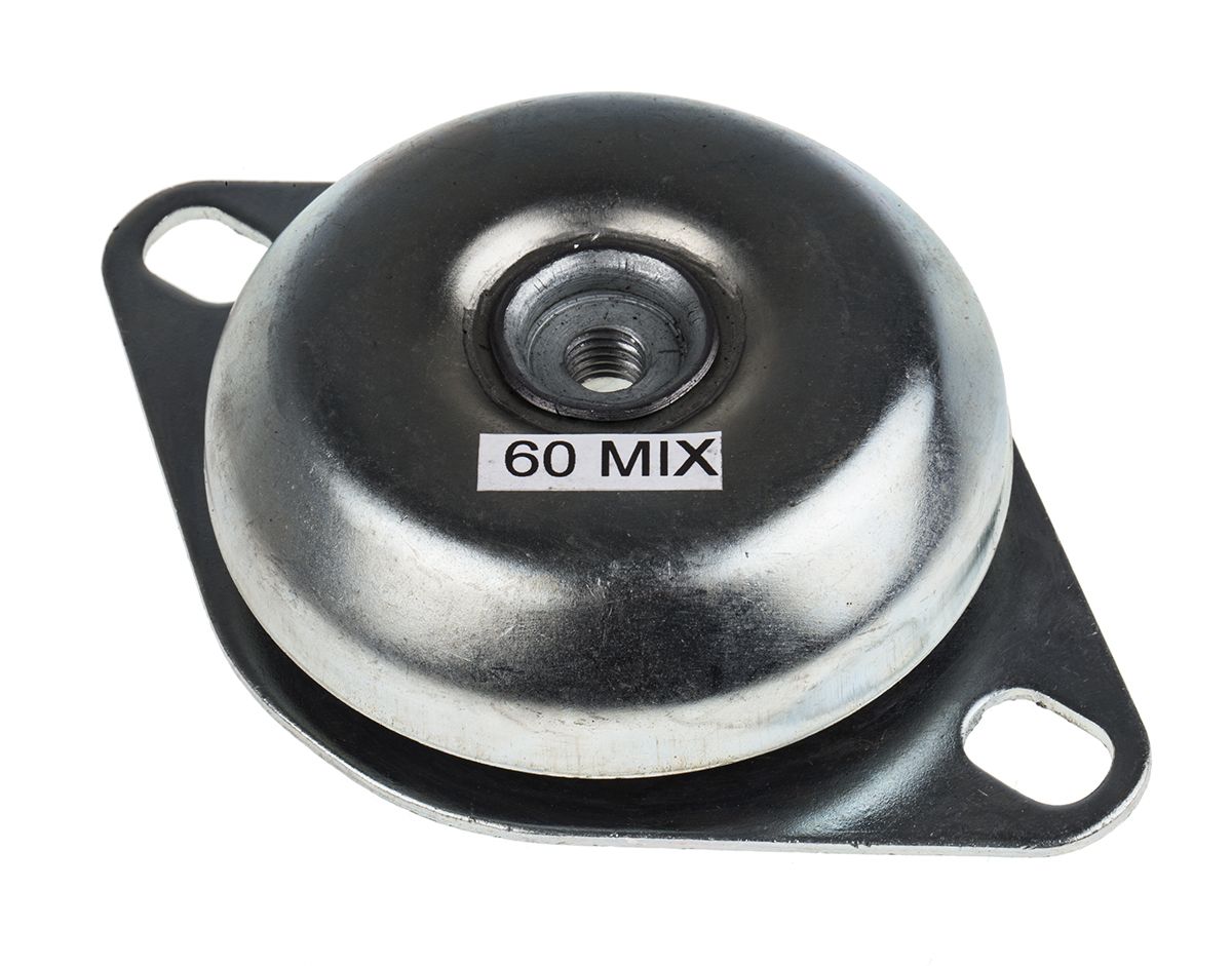 Rs Pro Round M12 Anti Vibration Mount With 450kg Compression Load Rs