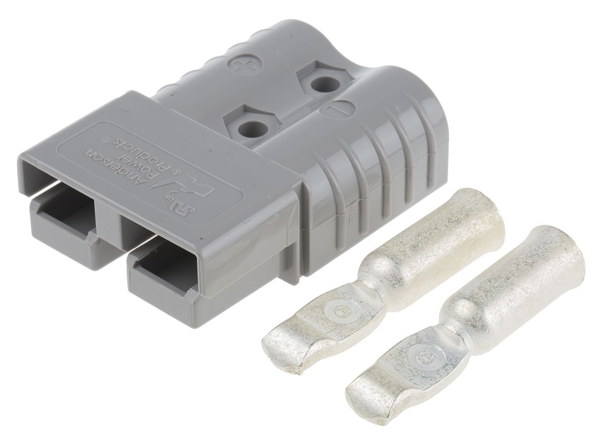 Anderson Power Products, SB120 Series Male Battery Connector, Cable Mount, 120A, 600 V