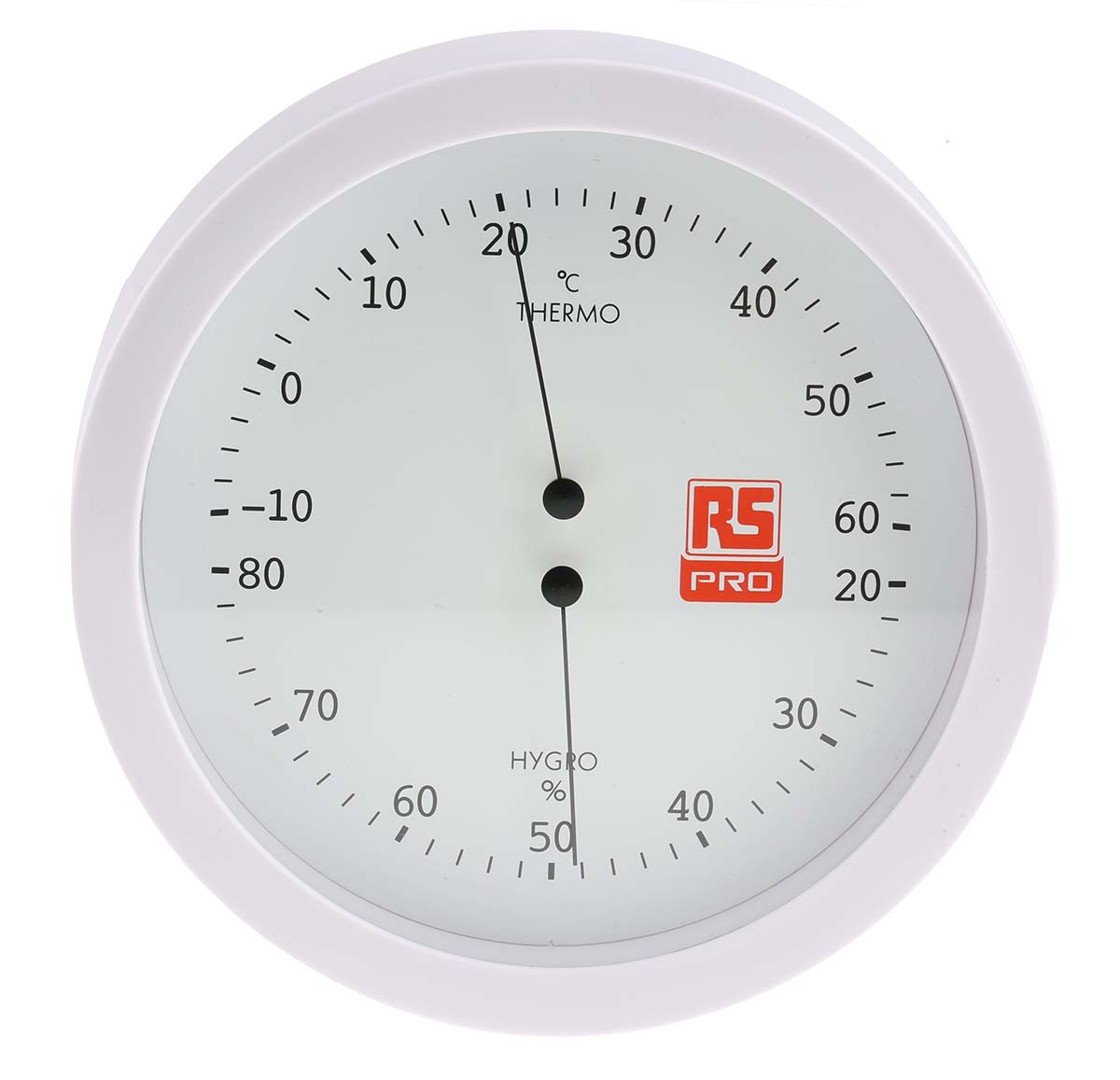 RS PRO Analogue Hygrometer, ±5 % Accuracy, +60°C Max, 80%RH Max