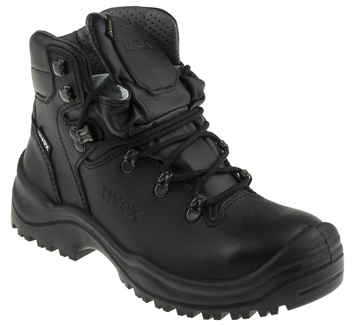 Uvex Quatro Gtx Black Steel Toe Capped Mens Safety Boots Eu Rs