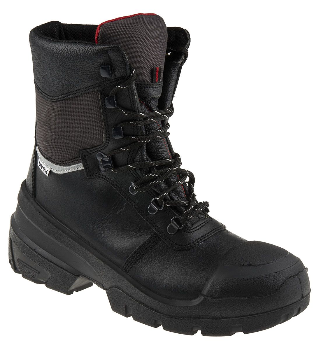 8402/2046 | Uvex Quatro Pro Black Steel Toe Capped Mens Ankle Safety ...