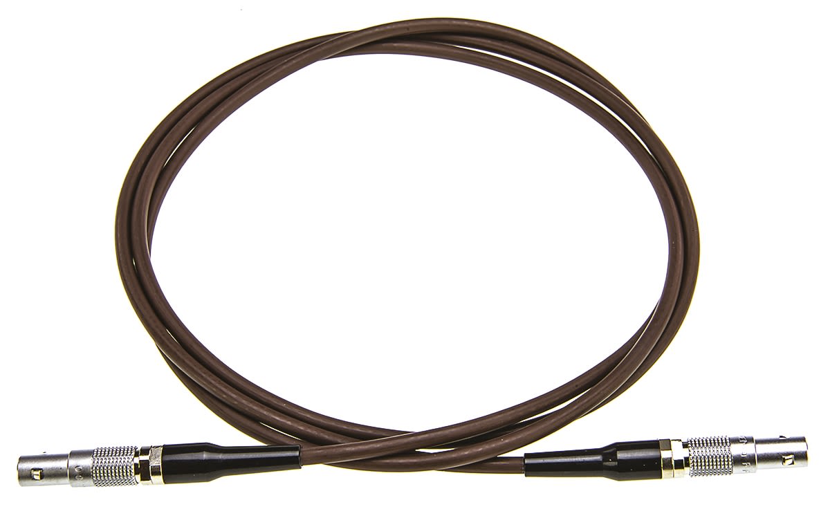 Lemo Male LEMO 00 to Male LEMO 00 Coaxial Cable, 50 Ω, 1m