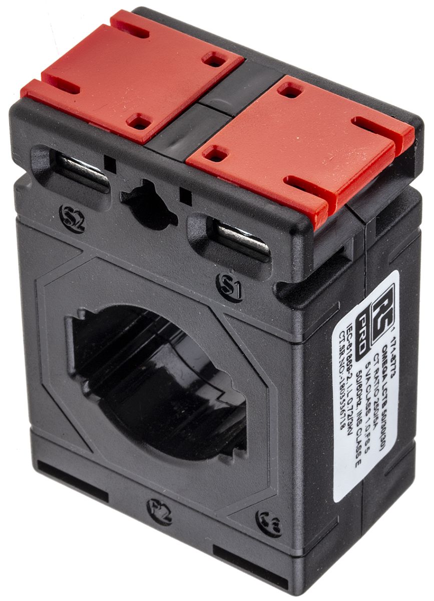 RS PRO Base Mounted Current Transformer, 250A Input, 250:5, 5 A Output ...