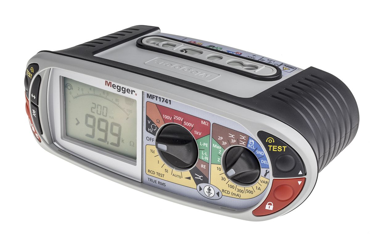 1009987 Megger MFT1741 Multifunction Tester, 100 V, 250 V, 500 V