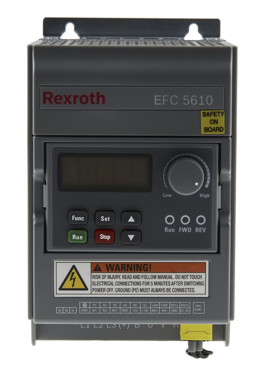 Bosch Rexroth EFC 5610 Inverter Drive, 3-Phase In, 0 → 400Hz Out, 0.4 kW, 380 V ac, 1.3 A