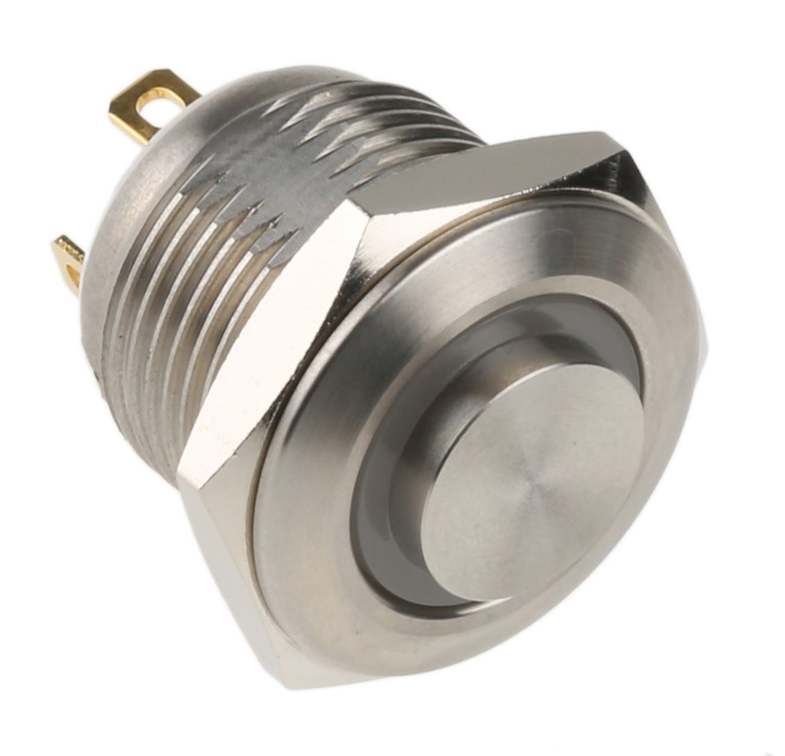 RS PRO Illuminated Momentary Push Button Switch, Panel Mount, SPST