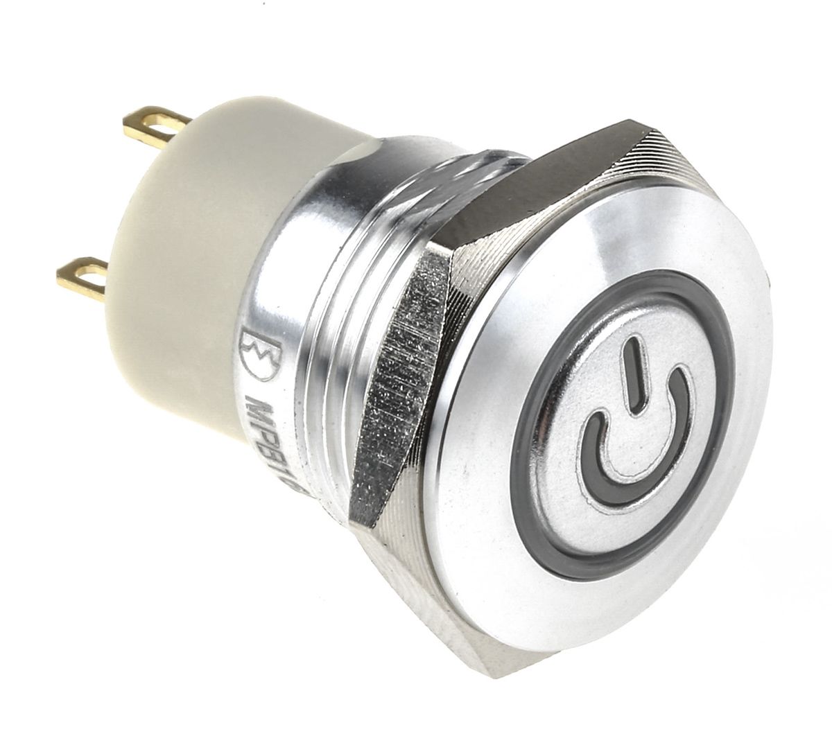 RS PRO Illuminated Latching Push Button Switch, Panel Mount, SPST, 16mm Cutout, Red LED, 36V dc