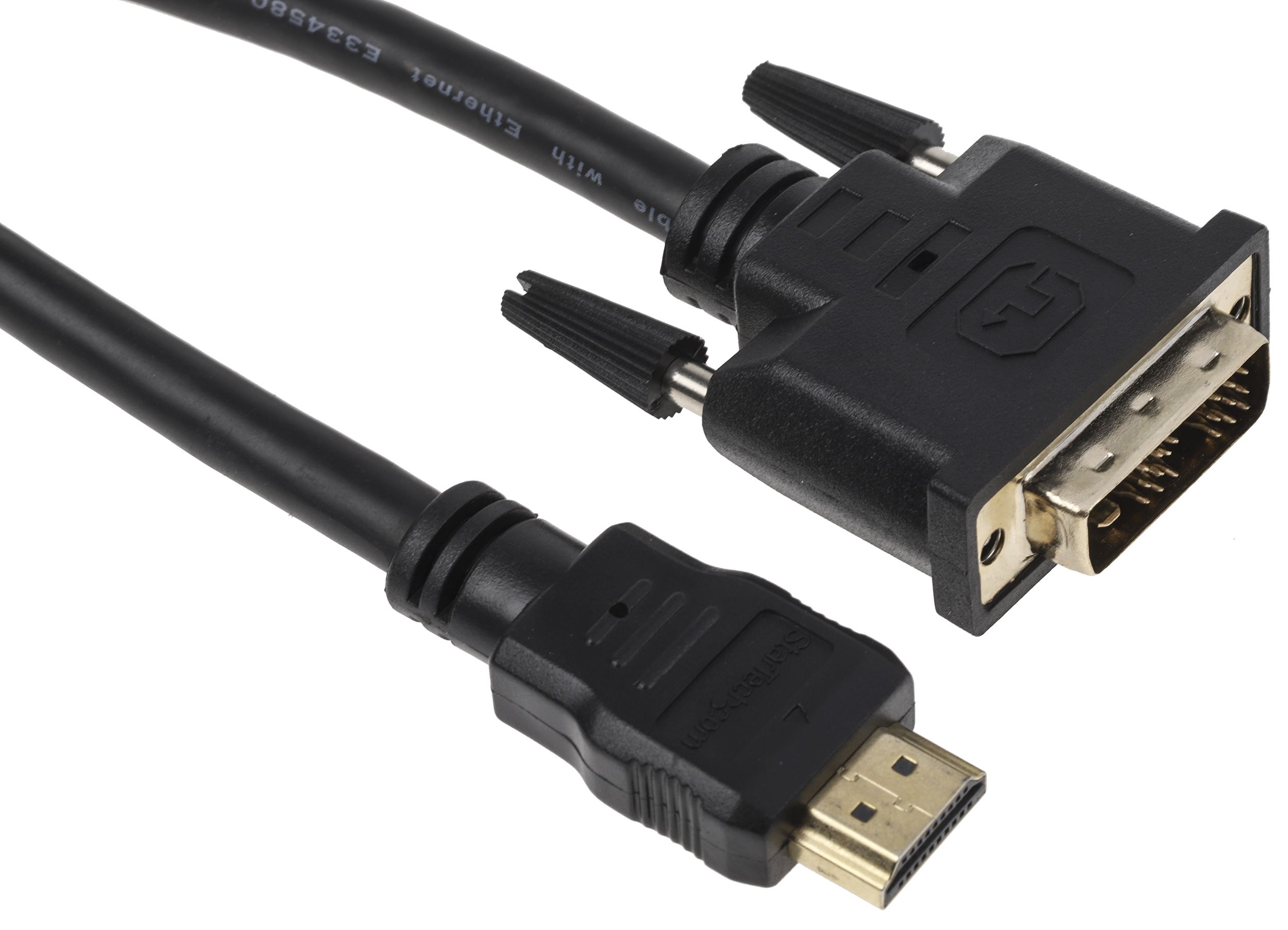 Cable HDMI Negro Startech, con. A: HDMI Macho, con. B: DVI-D Macho, long. 2m