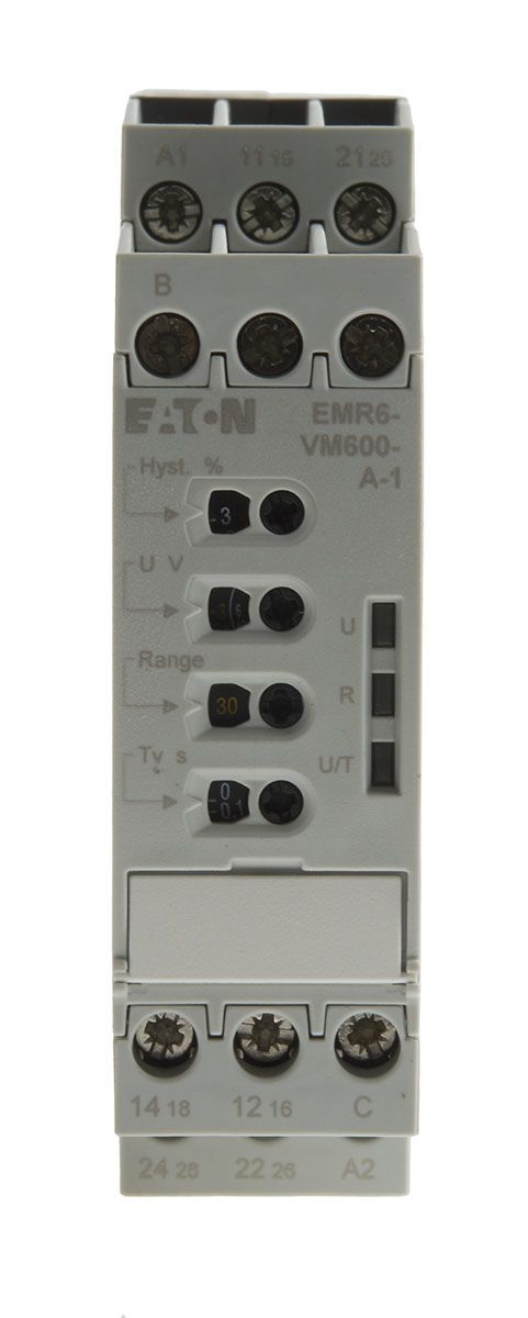 Eaton EMR6 Überwachungsrelais 24 → 240V ac/dc 1-phasig DIN-Hutschiene