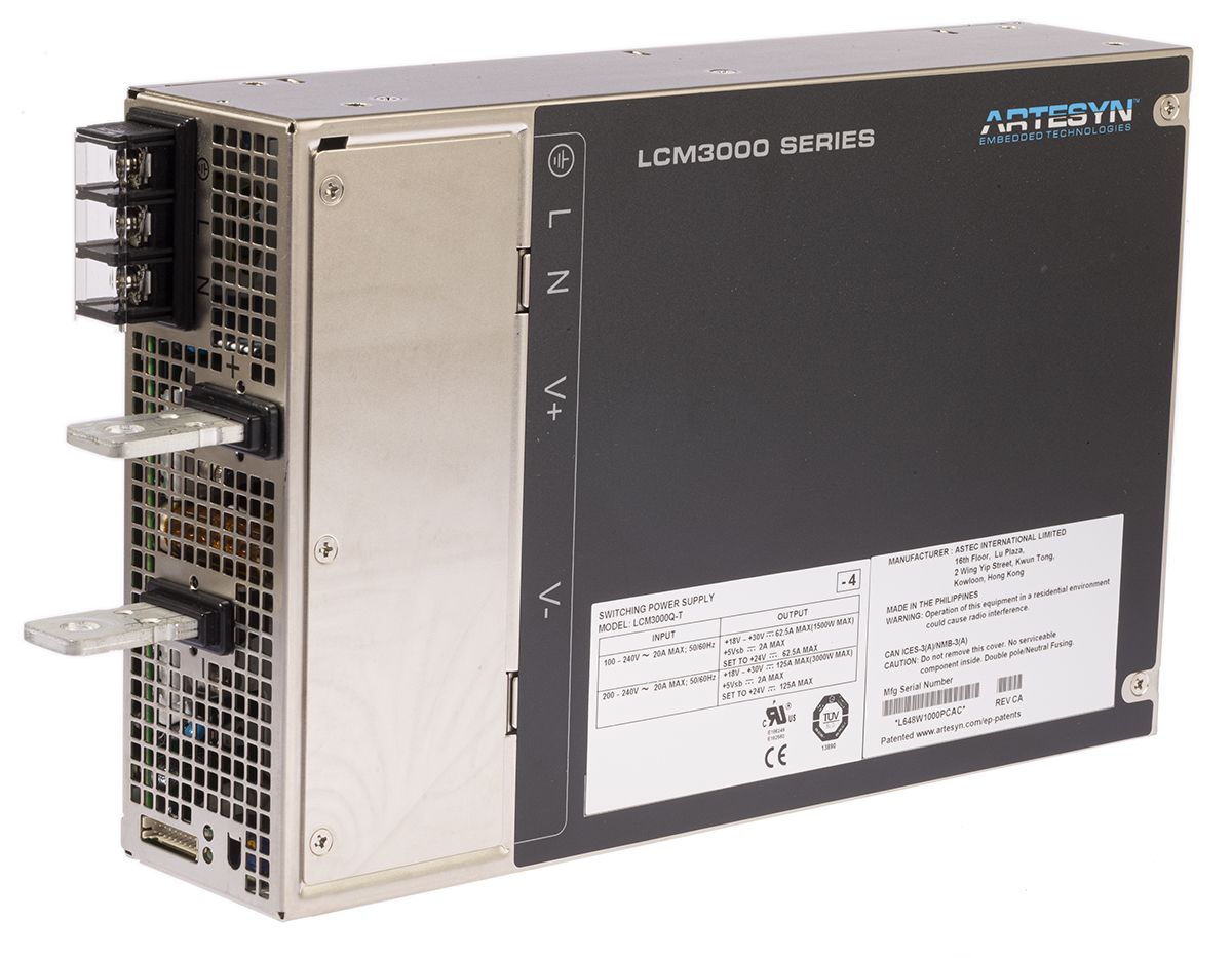 LCM3000LT Artesyn Embedded Technologies Switching Power Supply, 12V dc, 250A, 3kW RS