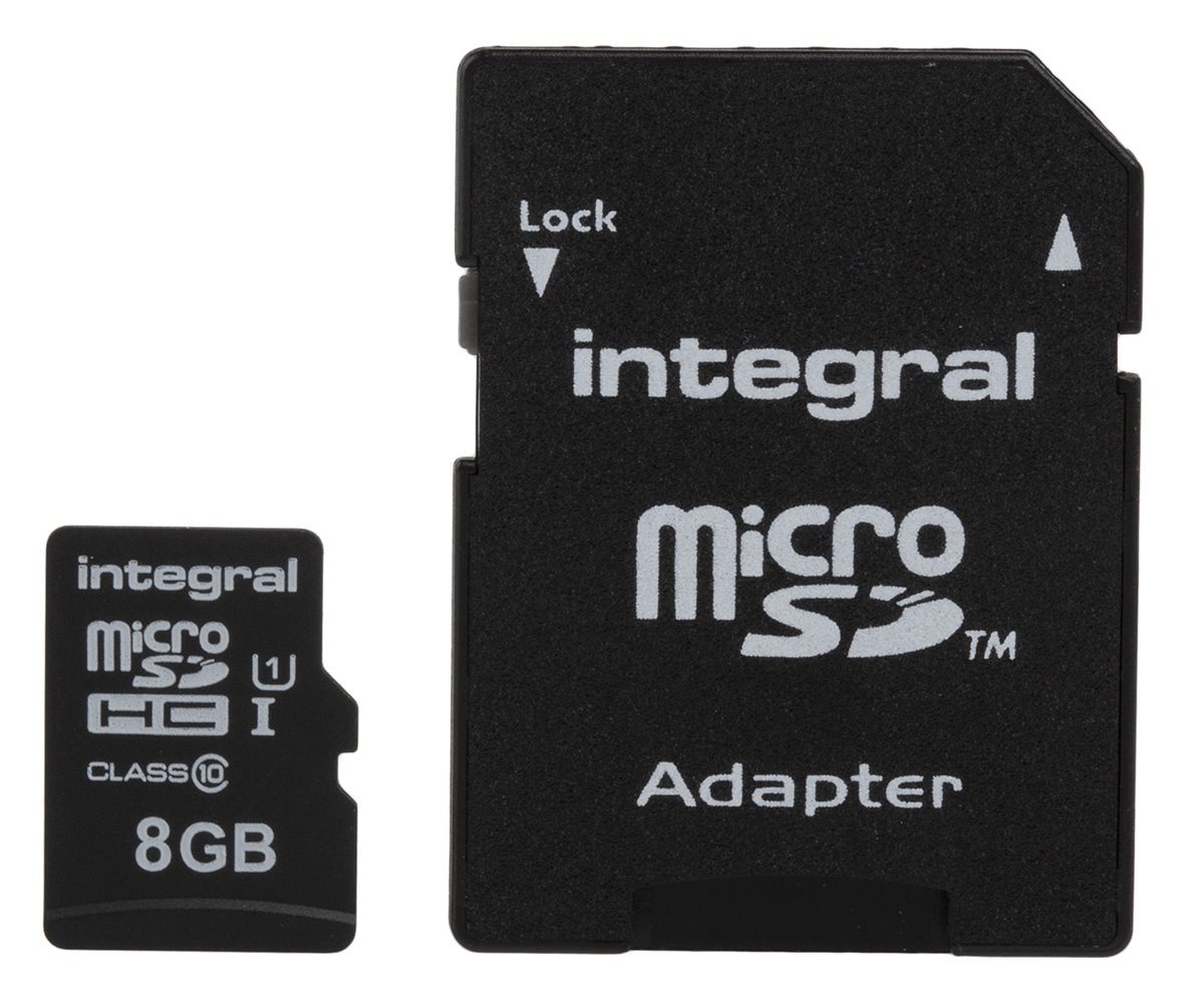 Integral Memory マイクロ SDMicroSDXC,容量：8GBINMSDH8G10-90U1