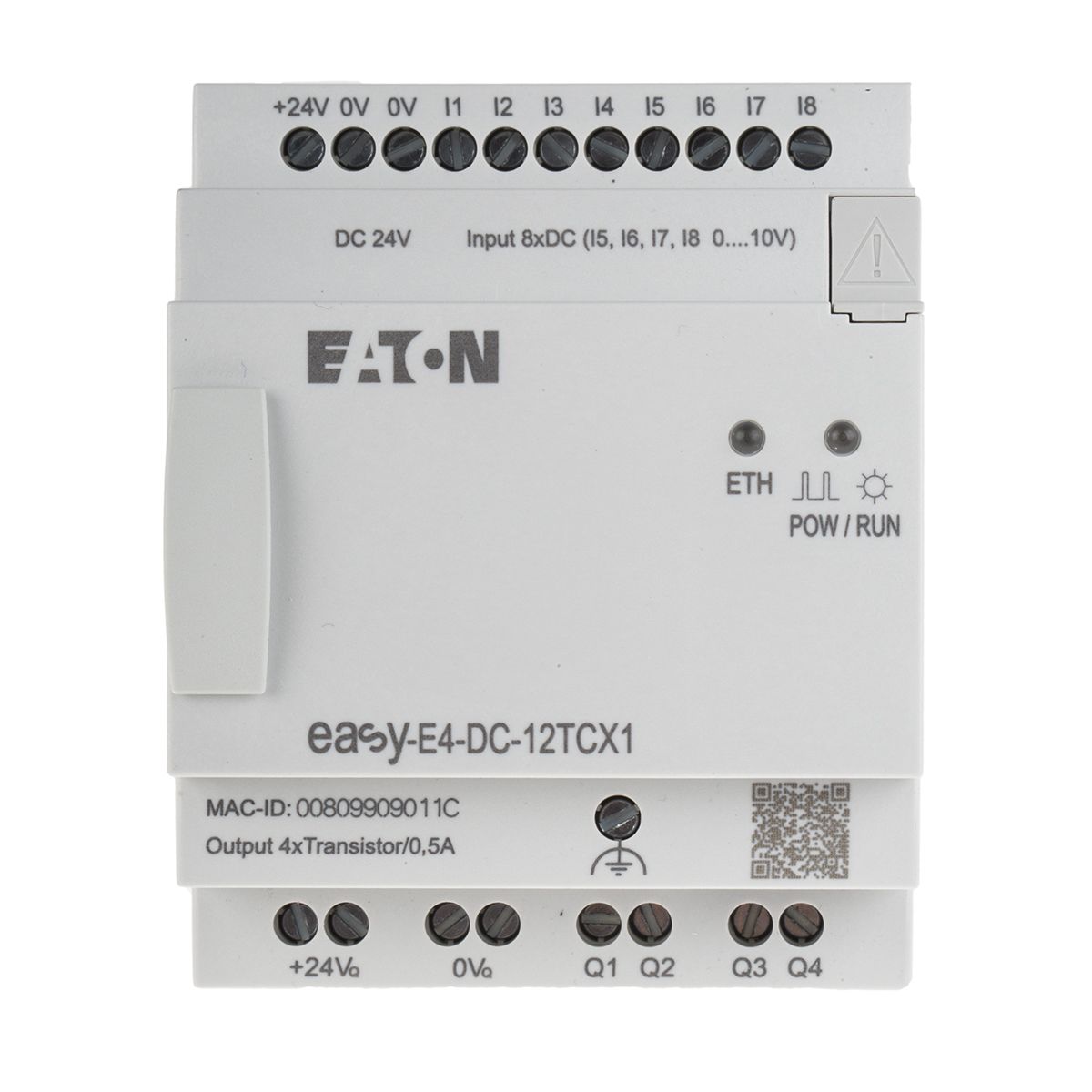 Eaton, easy, Logic Module - 4 (Analogue), 8 (Digital) Inputs, 4 Outputs, Transistor, For Use With easyE4, Ethernet