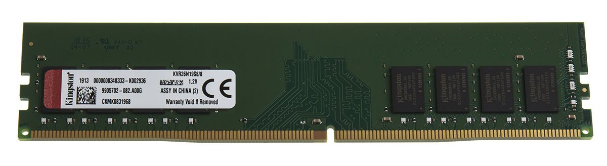 Kingston 8 GB DDR4 Desktop RAM, 2666MHz, DIMM, 1.2V
