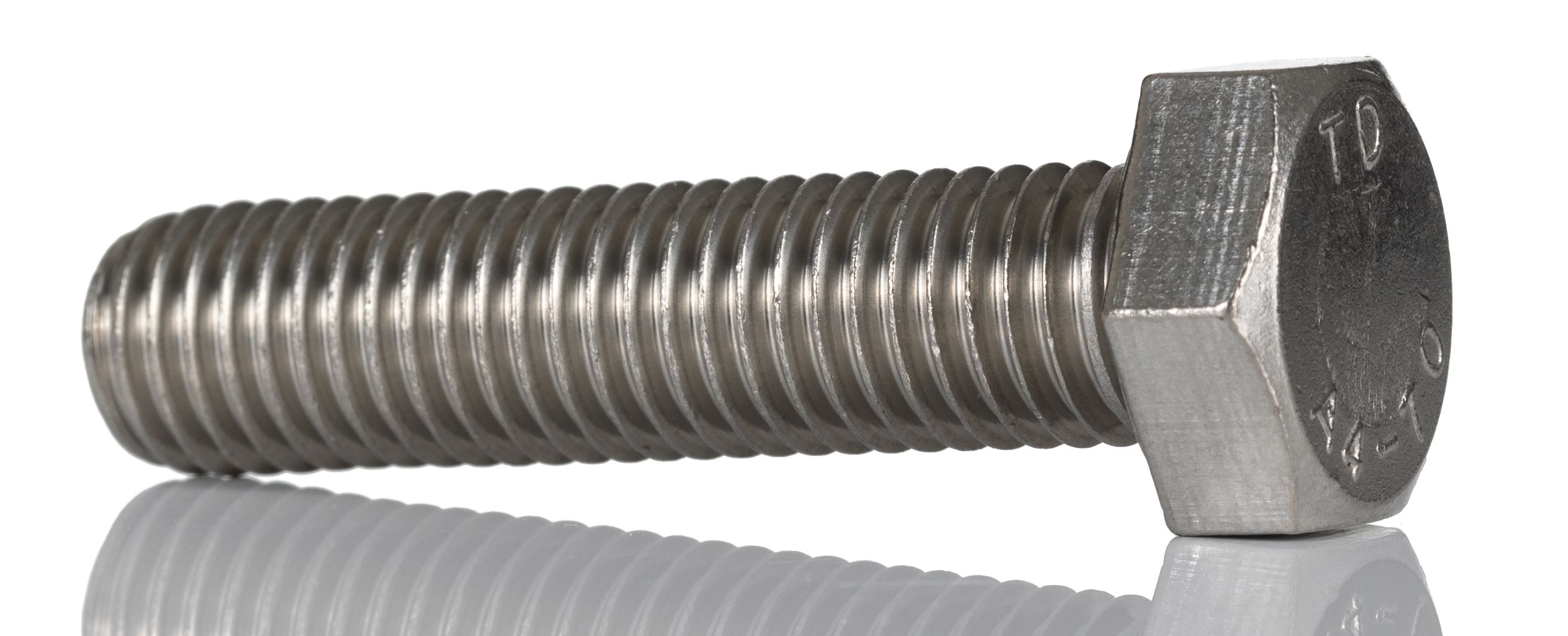 Plain Stainless Steel Hex Hex Bolt M X Mm Rs