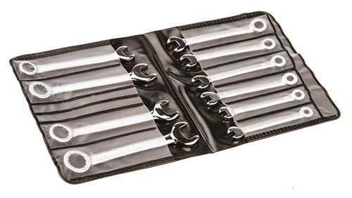 RS PRO 10 Piece Carbon Steel Spanner Set