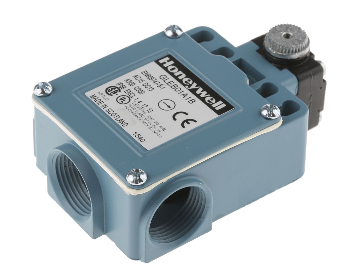 GLEB01A1B | Honeywell GLE Series Limit Switch, NO/NC, IP67, SPDT, Die ...