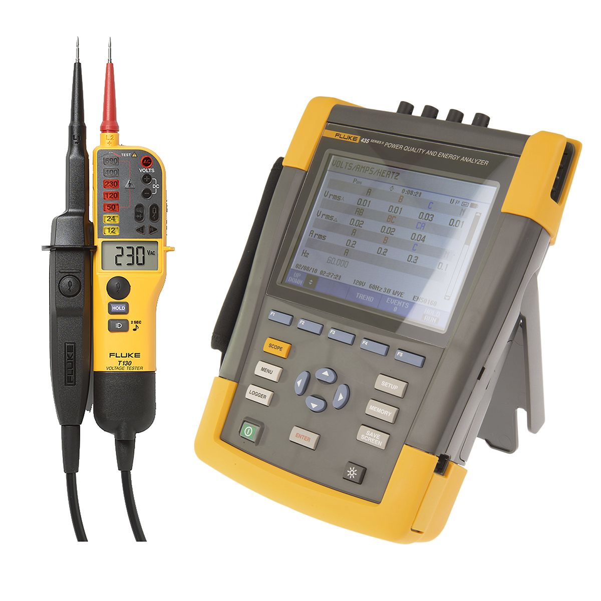 Fluke 435II + T130 Fluke 435 Power Quality Analyser RS