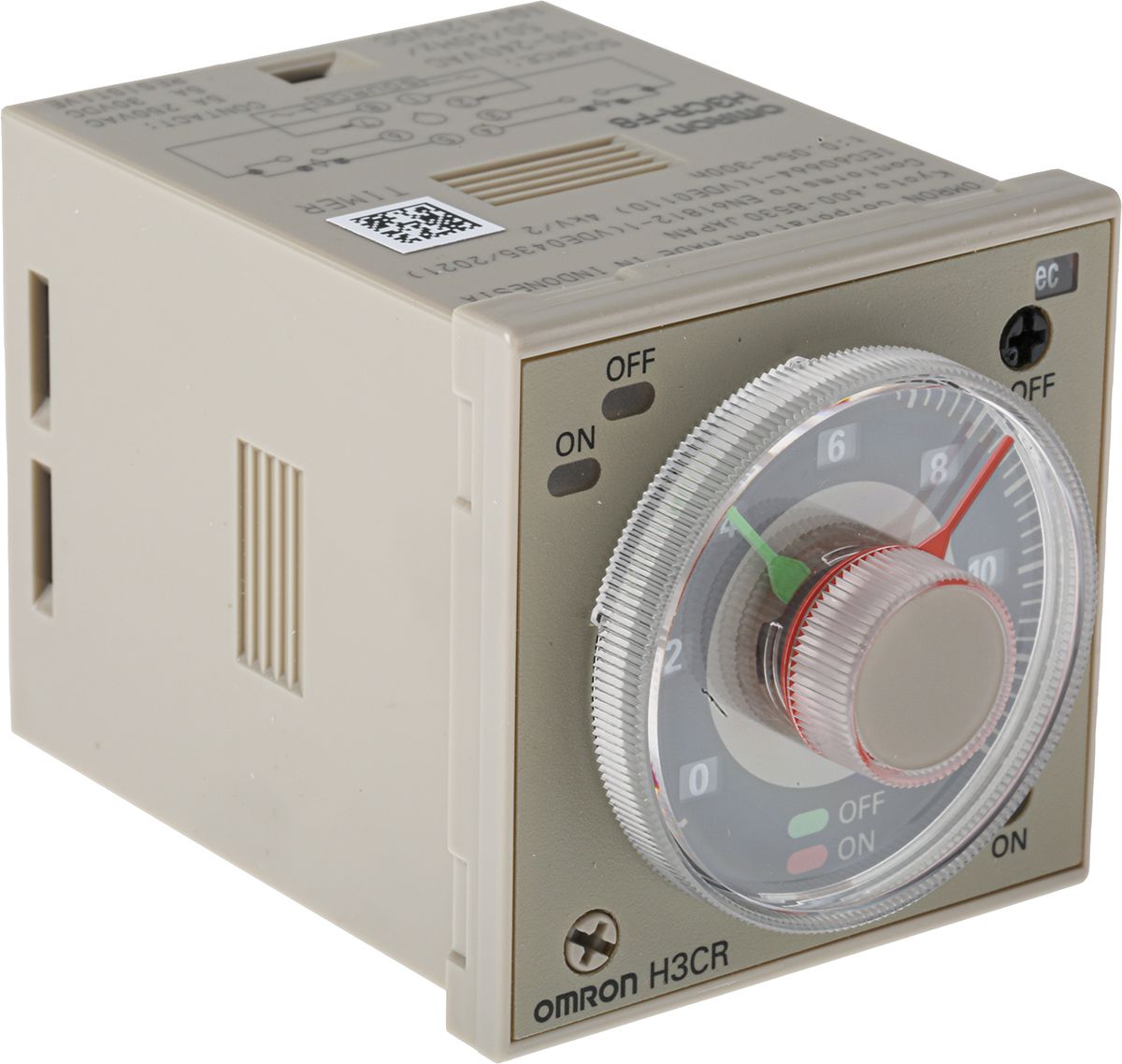 Omron DIN Rail, Panel Mount  Single Function Timer Relay, 100 → 240V ac, 0.05 s → 30h
