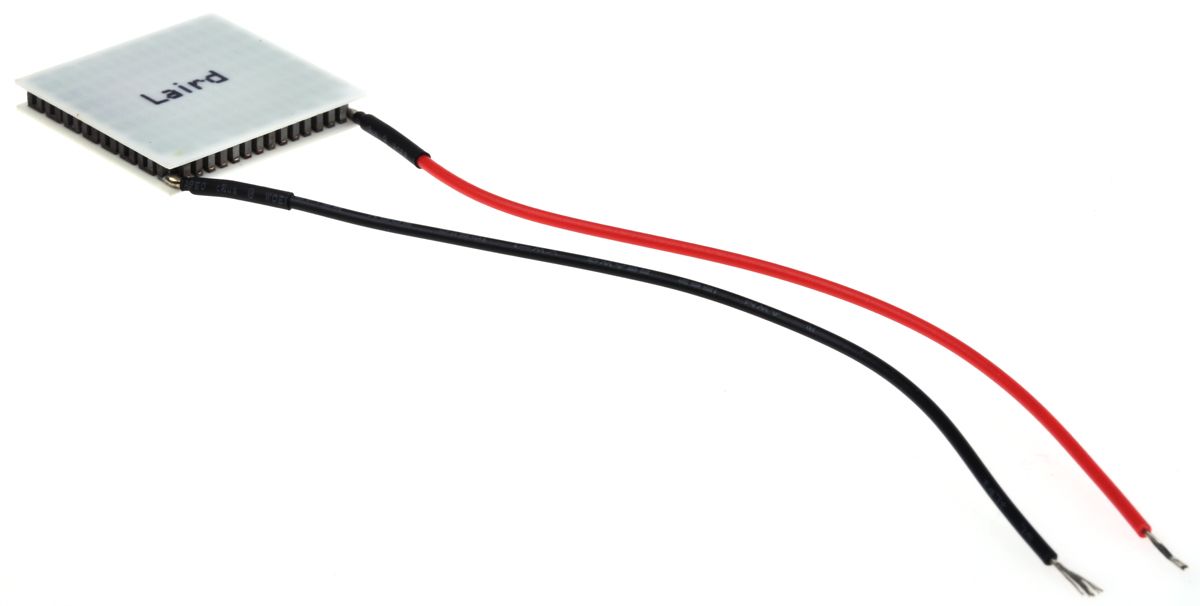 CP0.812706L Laird Technologies Peltier Module, 20W, 2.1A, 16.4V dc, 24.6 x 24.6mm RS