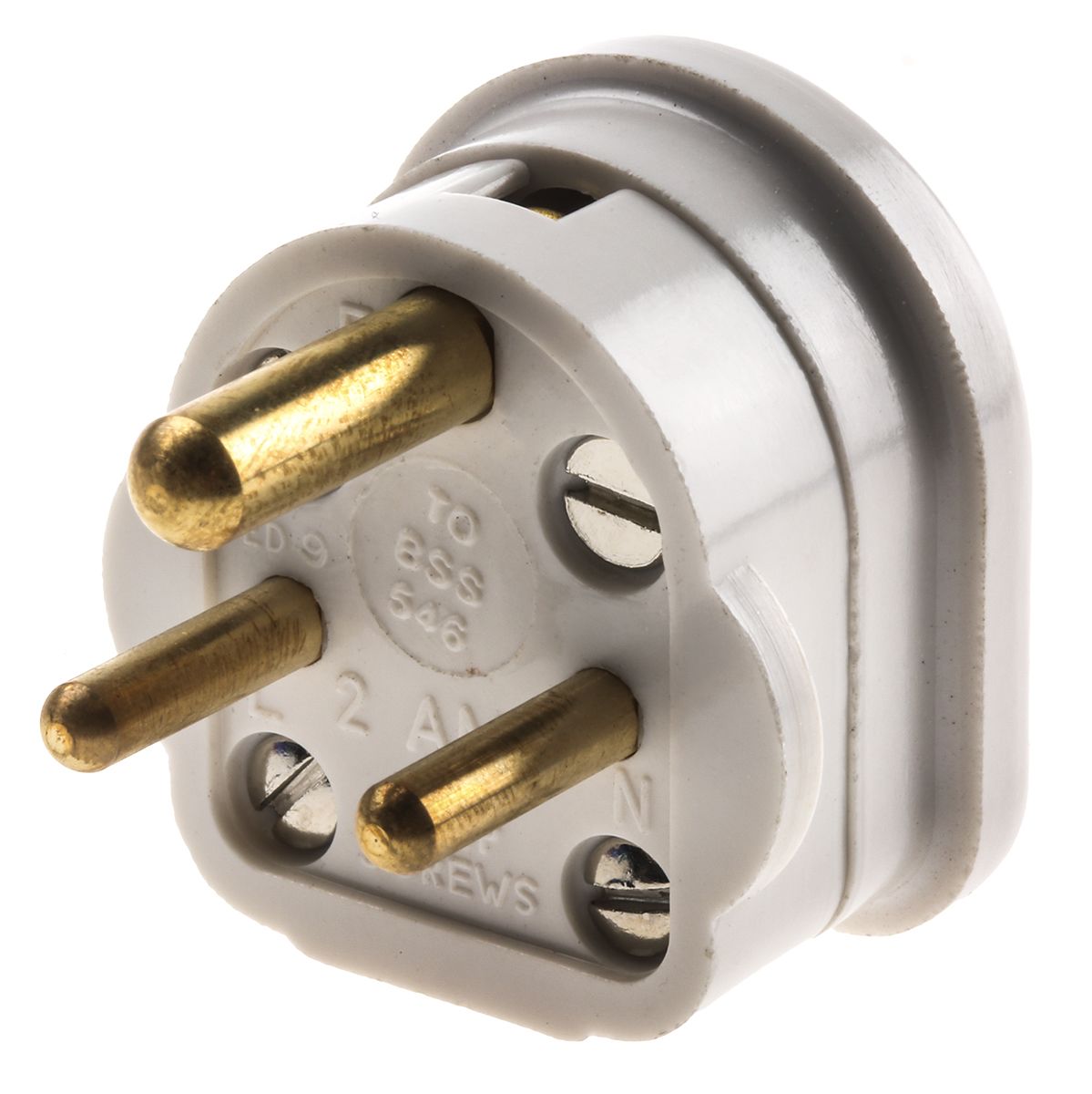 MK Electric UK Mains Plug, 2A, Cable Mount