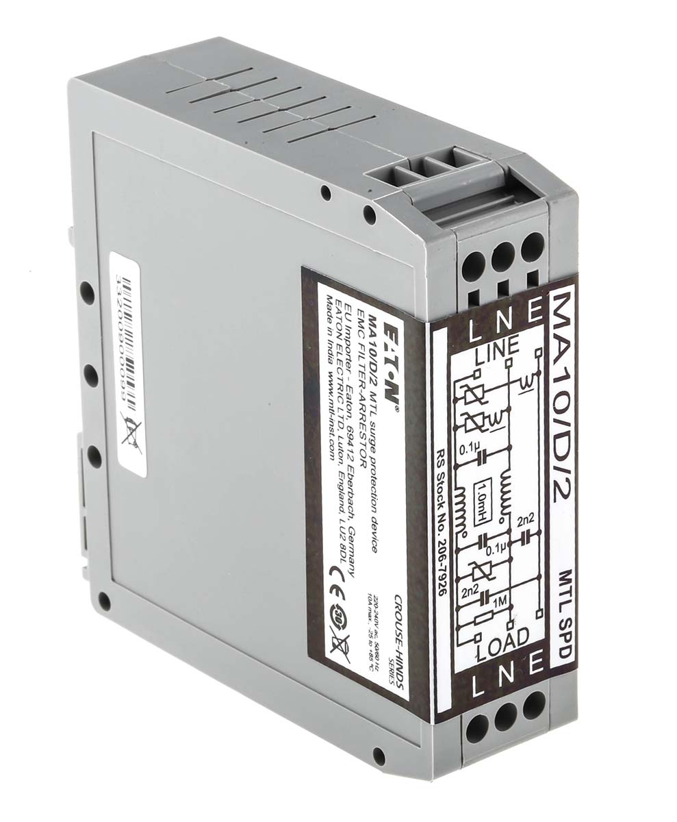 RS PRO Surge Suppressor Unit 253 V Maximum Voltage Rating 6.5kA Maximum Surge Current EMC Filter