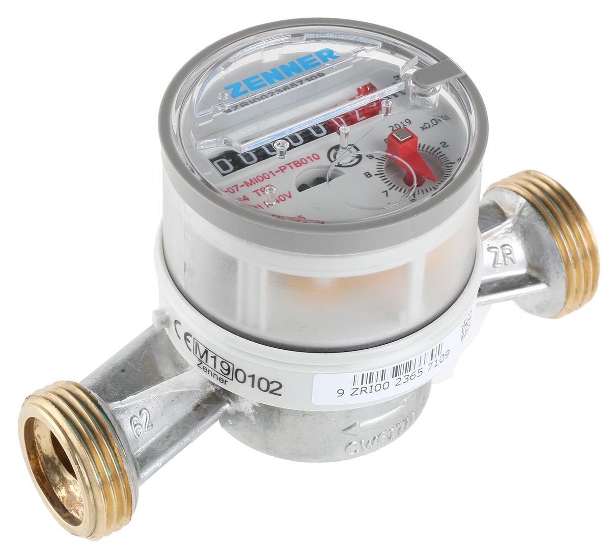 Reliance Class A 2.5m³/h Single-Jet Water Meter 3/4 in BSP Male