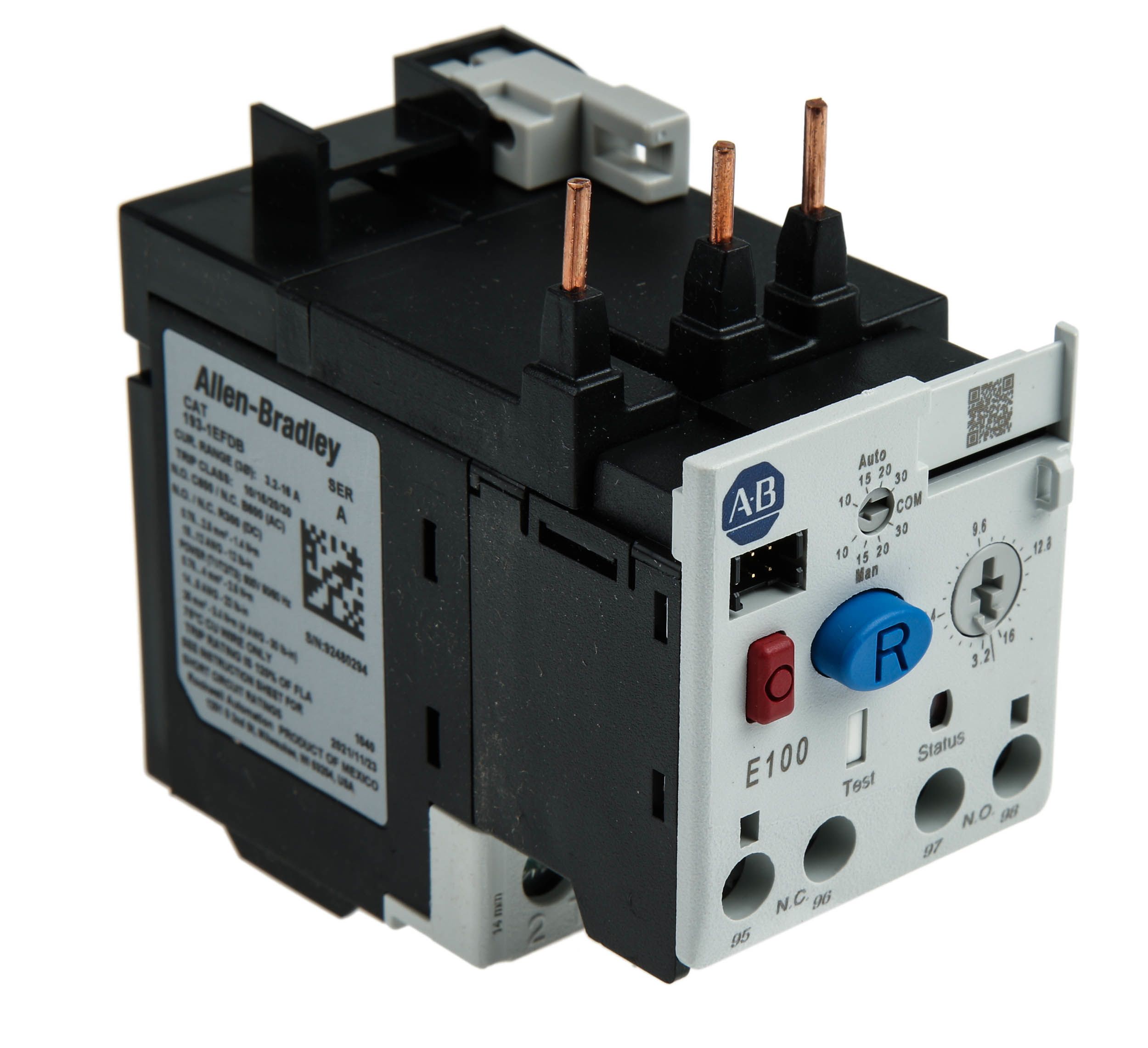 1931EFDB Rockwell Automation Overload Relay 1NC + 1NO, 3.2 → 16.0