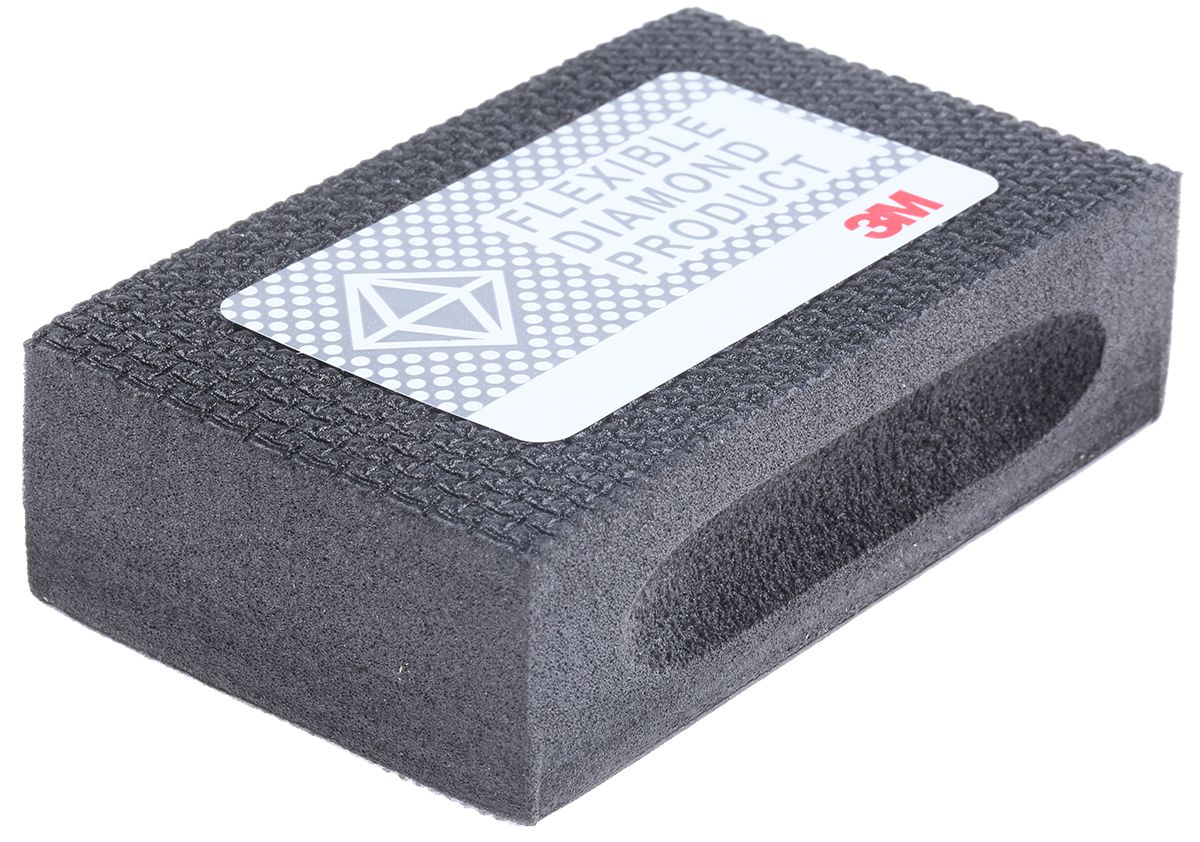 D0573 3m Diamond Medium Sanding Block N125 Grit 90mm X 55mm Rs