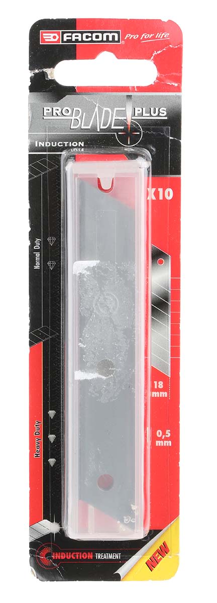 Facom Flat Snap-off Blade, 10 per Package