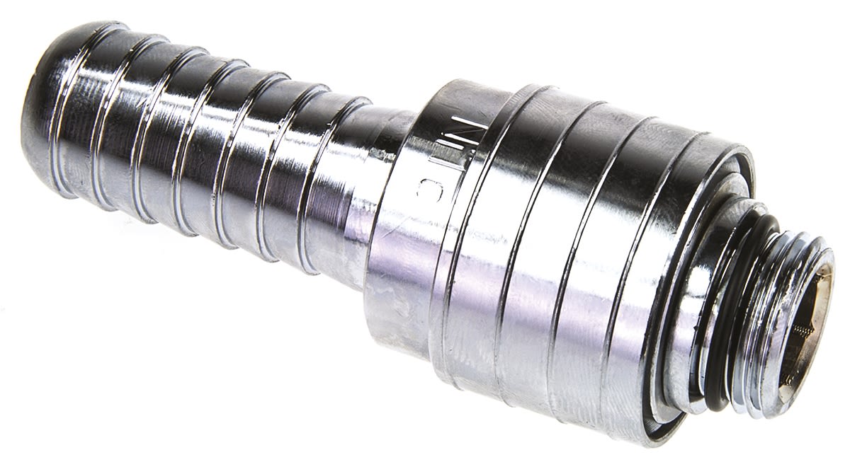 Nito Hose Connector, Straight Coupling Set, BSP 1/2in 3/4in ID, 25 bar