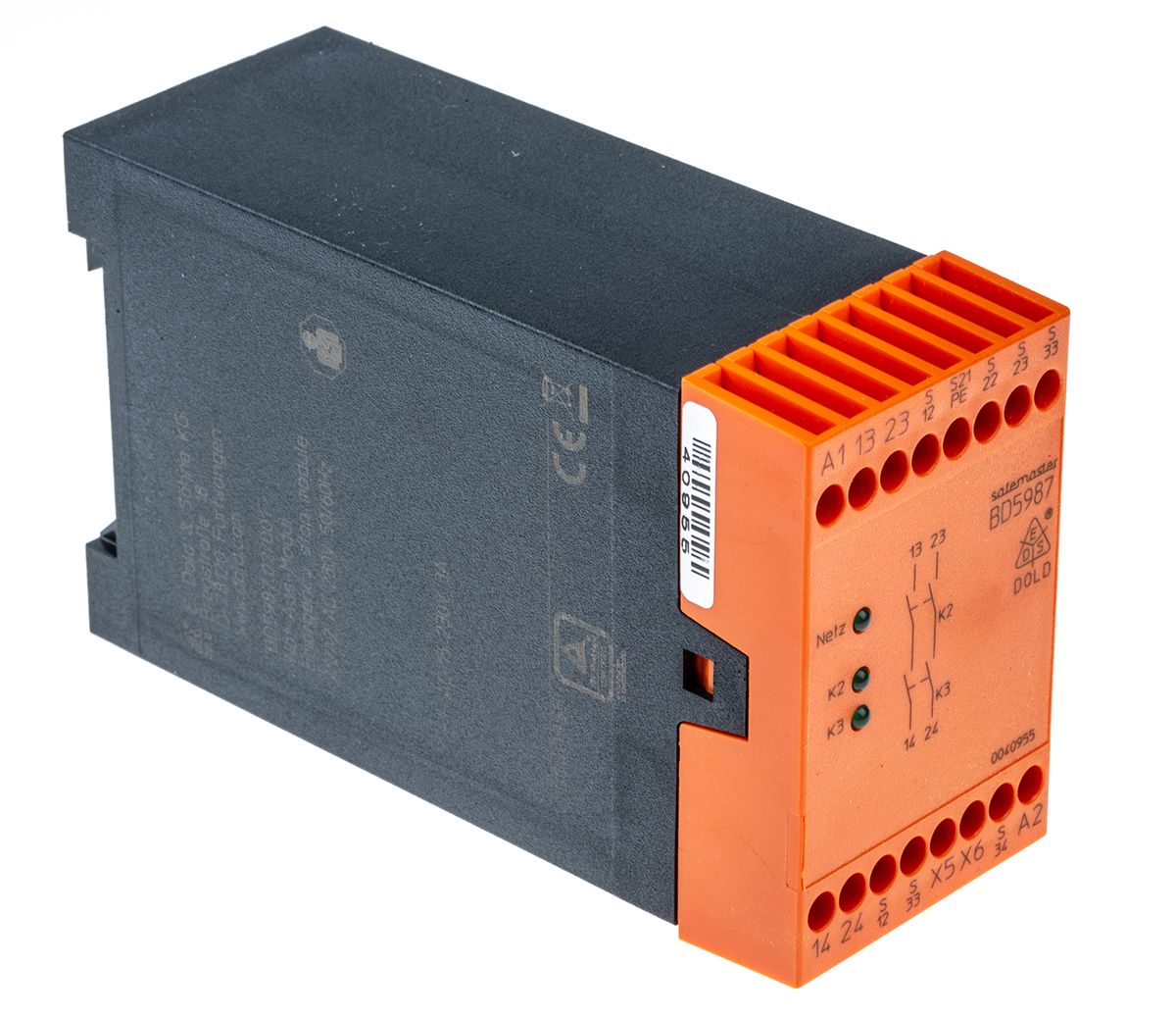 Dold BD 5987 Series Dual-Channel Emergency Stop Safety Relay, 230V ac, 2 Safety Contact(s)