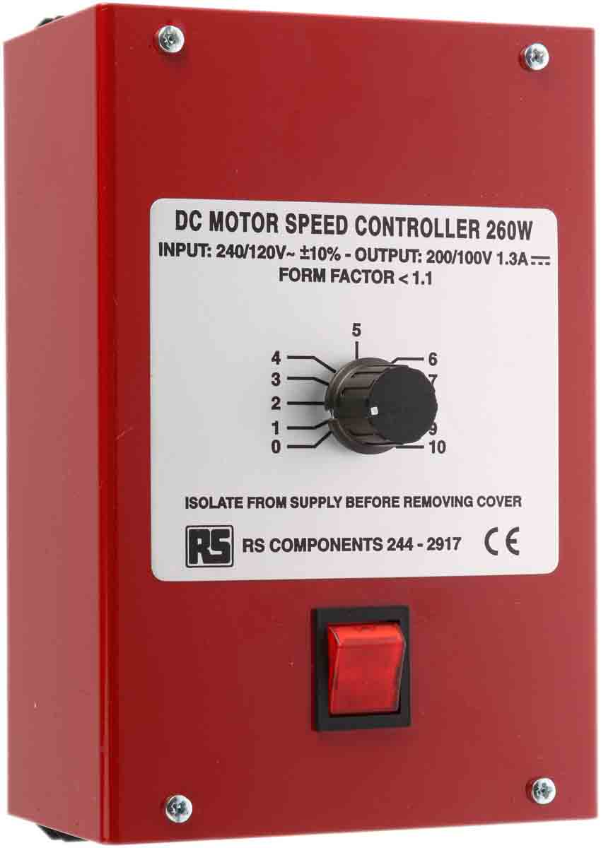 RS PRO, DC Motor Controller, Potentiometer Control, 110 V ac, 240 V ac