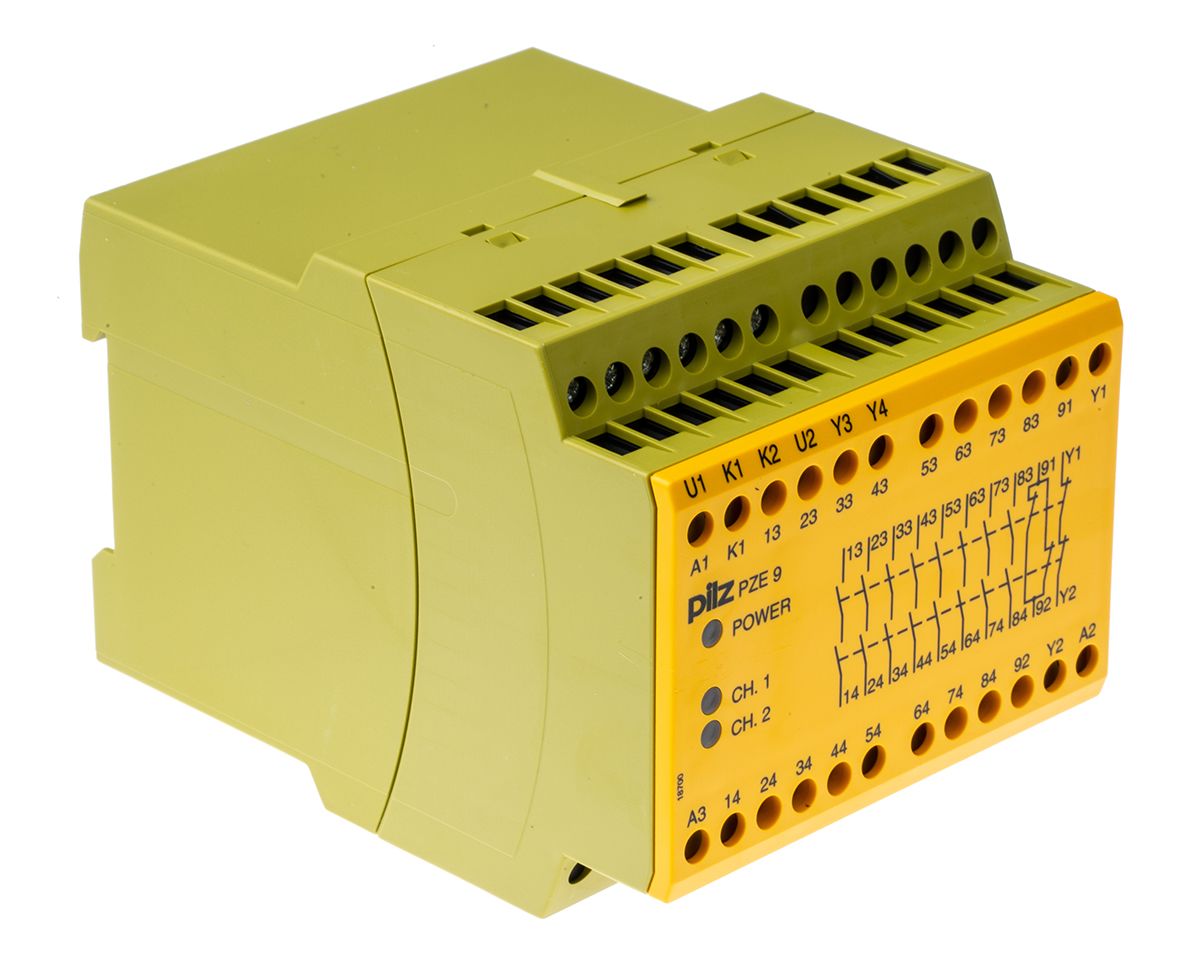 Pilz PZE 9 Series Dual-Channel Expansion Module Safety Relay, 24V dc, 8 Safety Contact(s)