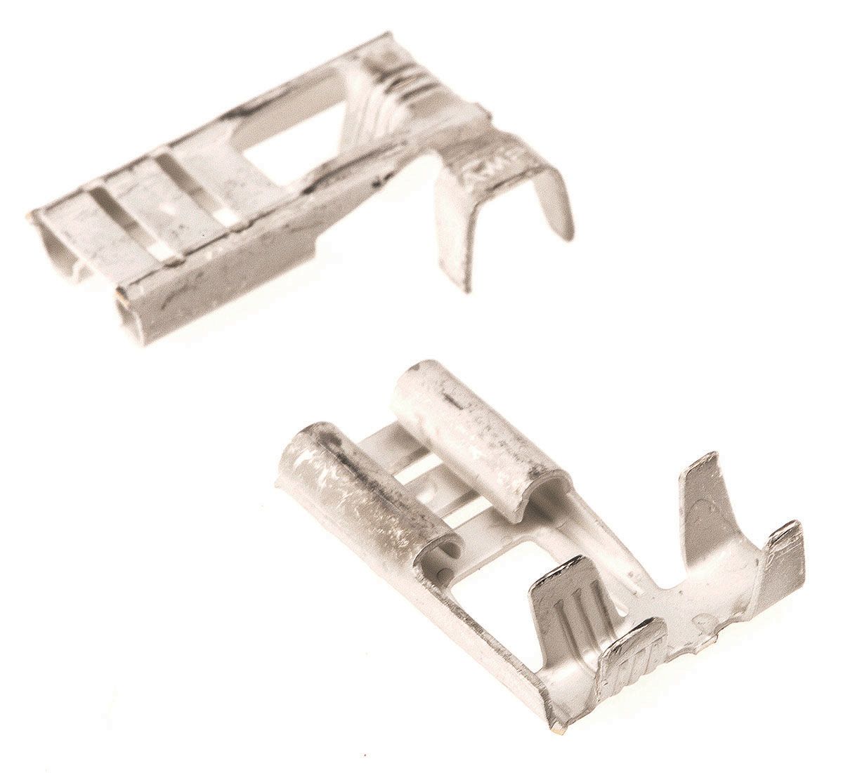 TE Connectivity FASTON .250 Uninsulated Female Spade Connector, Flag Terminal, 6.35 x 0.81mm Tab Size, 1mm² to 2.5mm²
