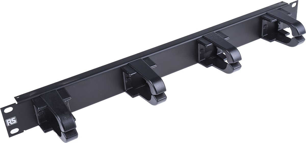 RS PRO Cable Management Panel for Use with 19-Inch Rack, 4 Rings