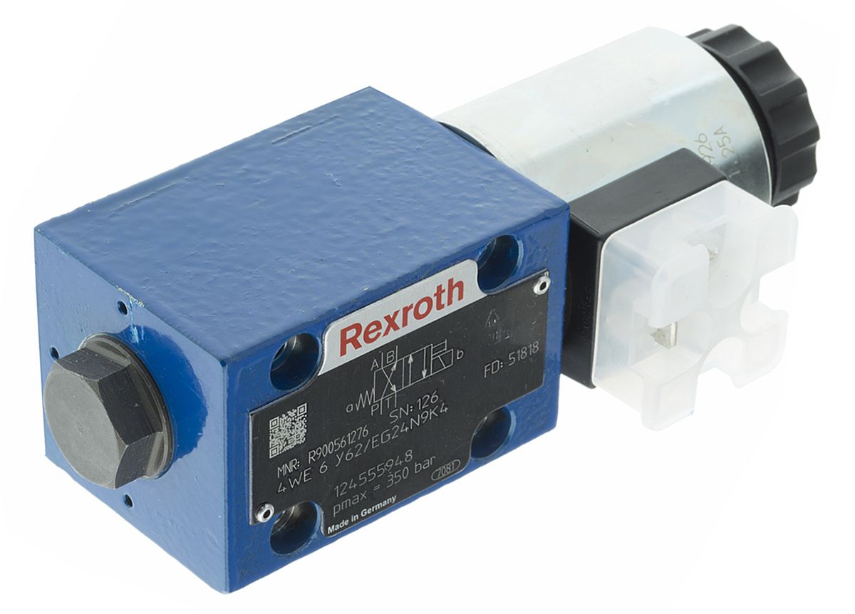 Bosch Rexroth, R900561276 Solenoid Actuated Directional Control Valve, CETOP 3, Y, 24V dc