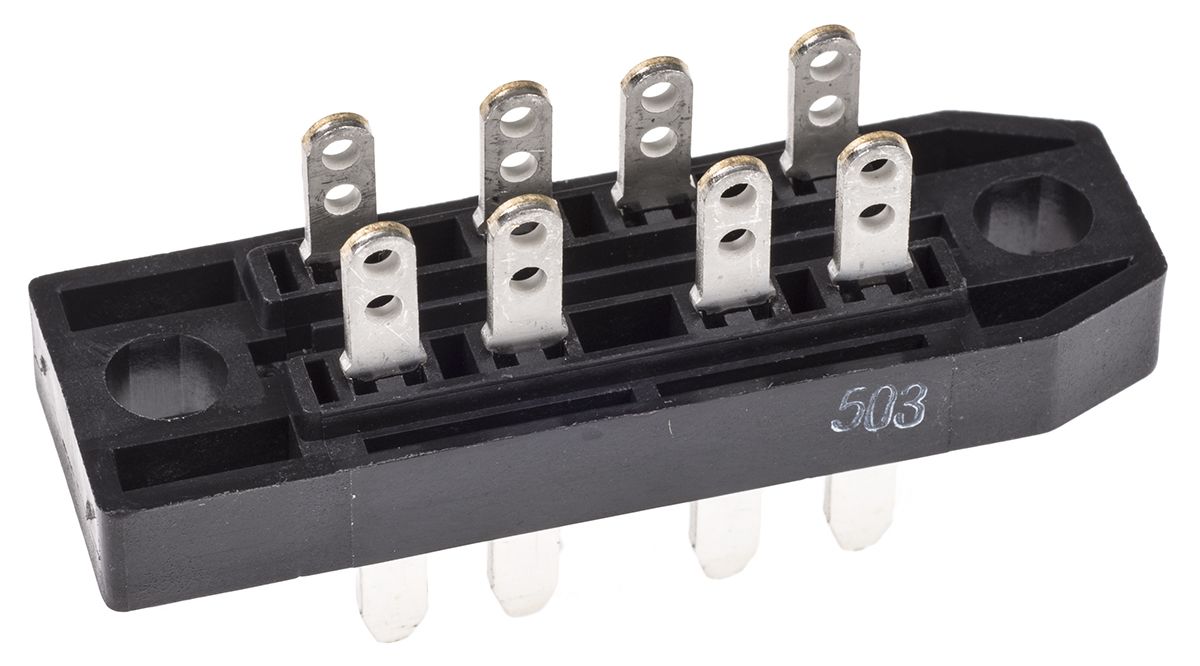 TE Connectivity 1393726-1, DIN 41622 Connector, Male, 8-Way, RP622