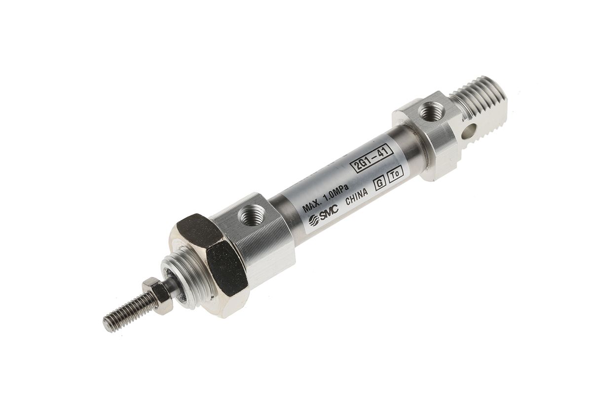 CD85N1010B SMC Pneumatic Piston Rod Cylinder 10mm Bore, 10mm Stroke, C85 Series, Double