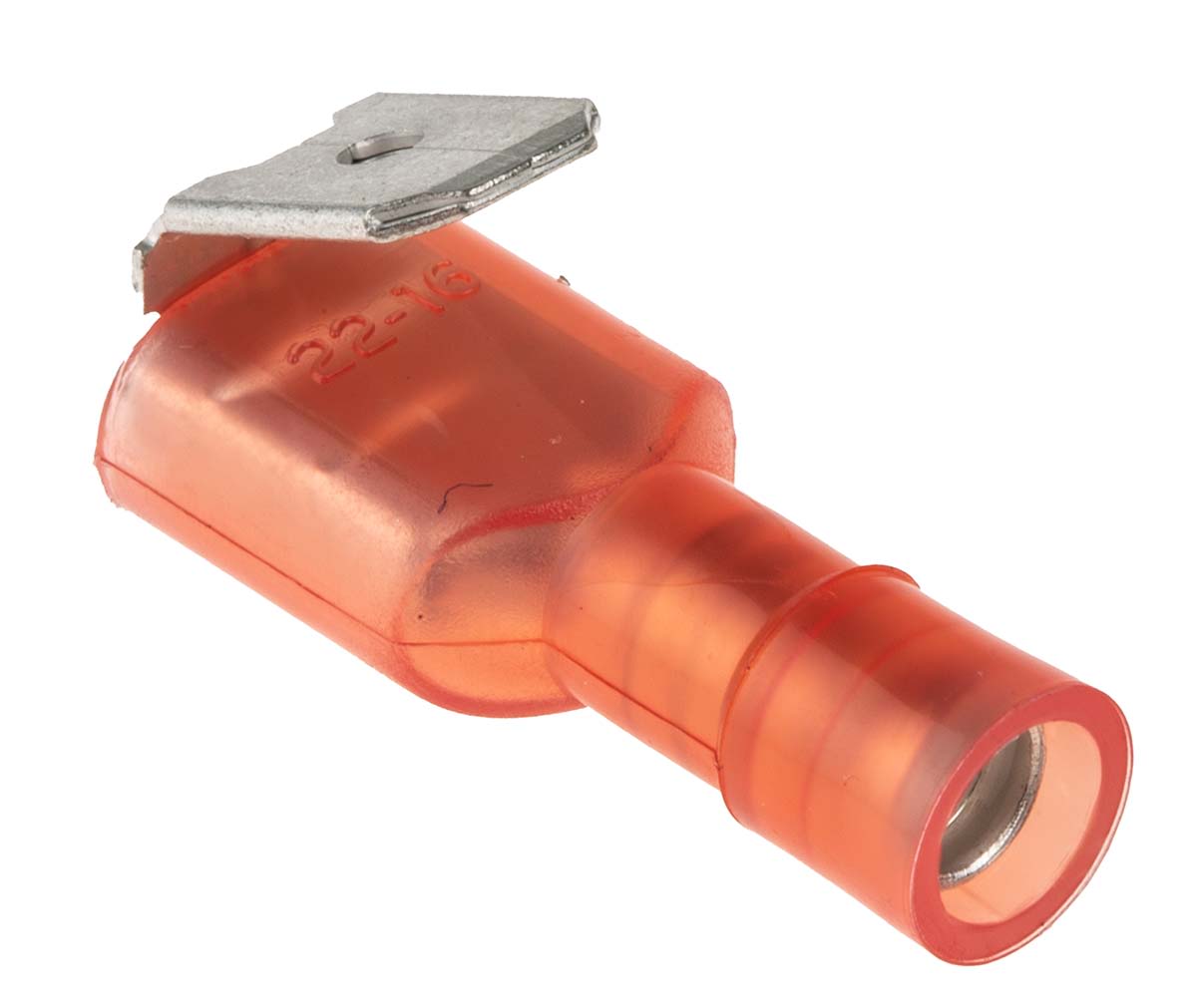 RS PRO Red Insulated Female Spade Connector, Piggyback Terminal, 6.3 x