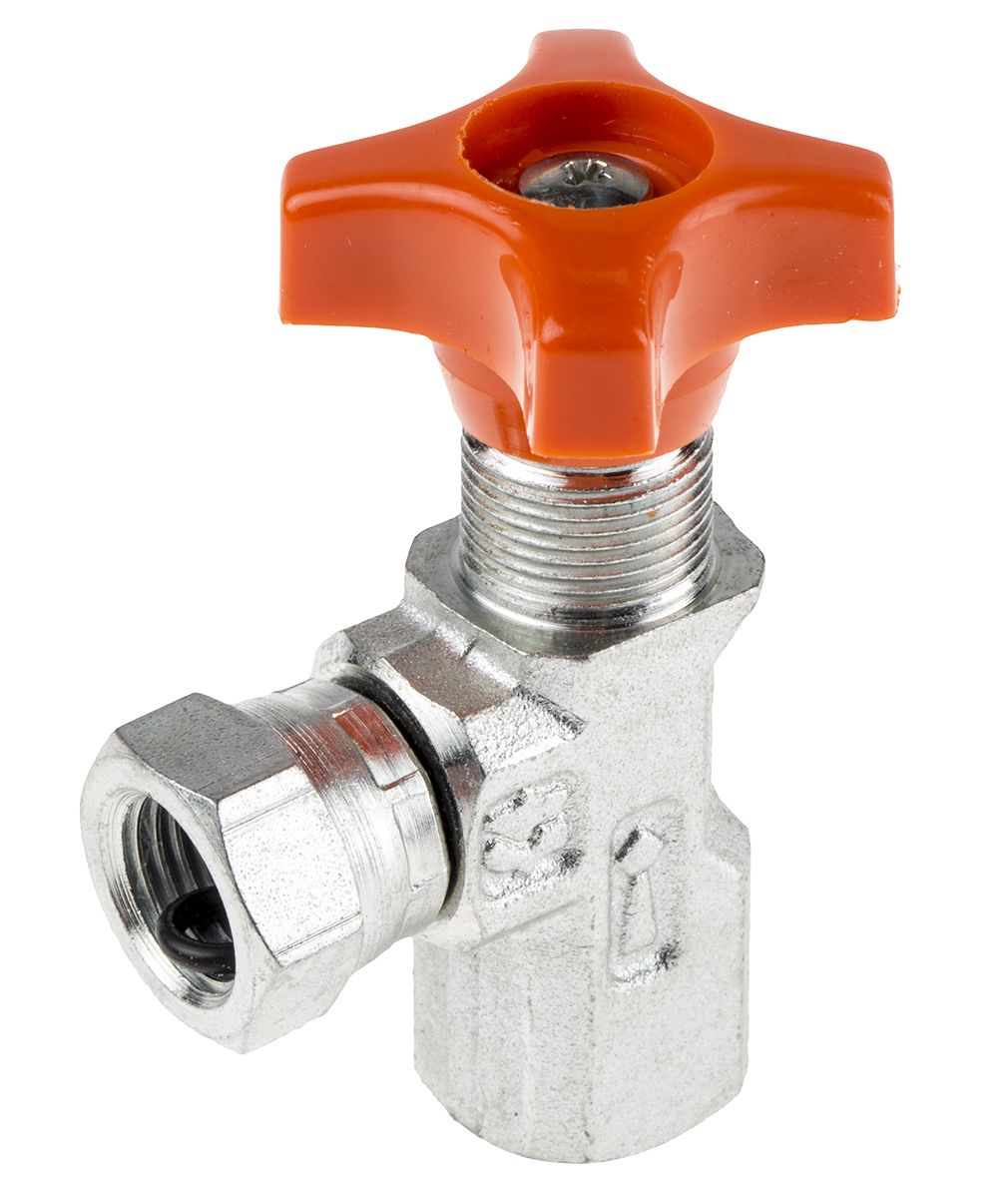 RS PRO Hydraulic Pressure Gauge Isolation Valve, G 1/4 Female RS