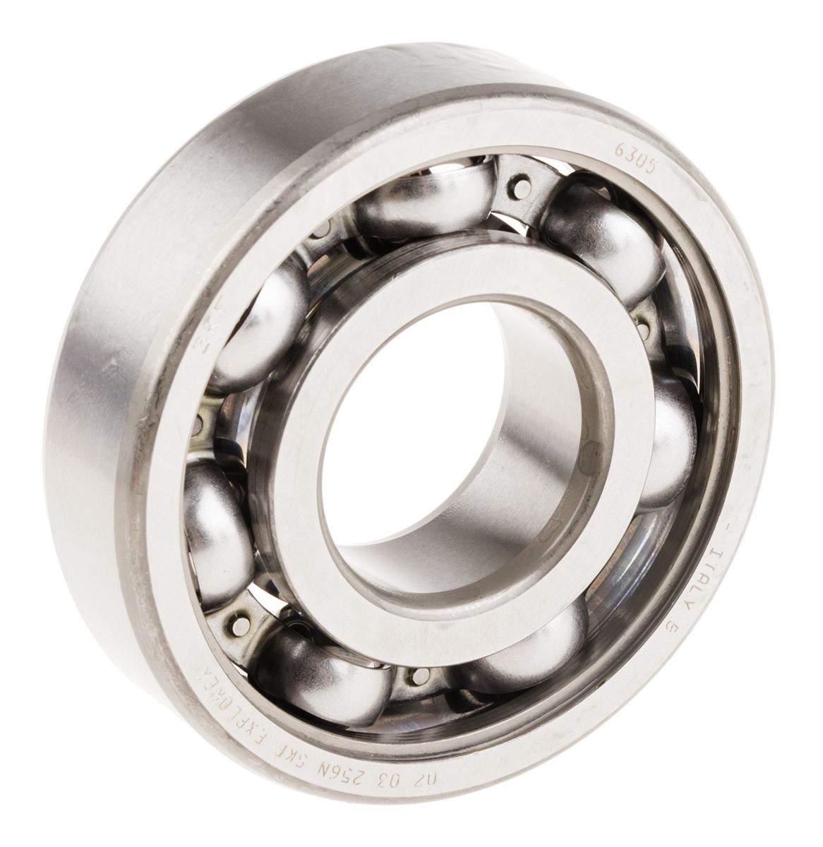 6305 SKF Deep Groove Ball Bearing Plain Race Type, 25mm I.D, 62mm O
