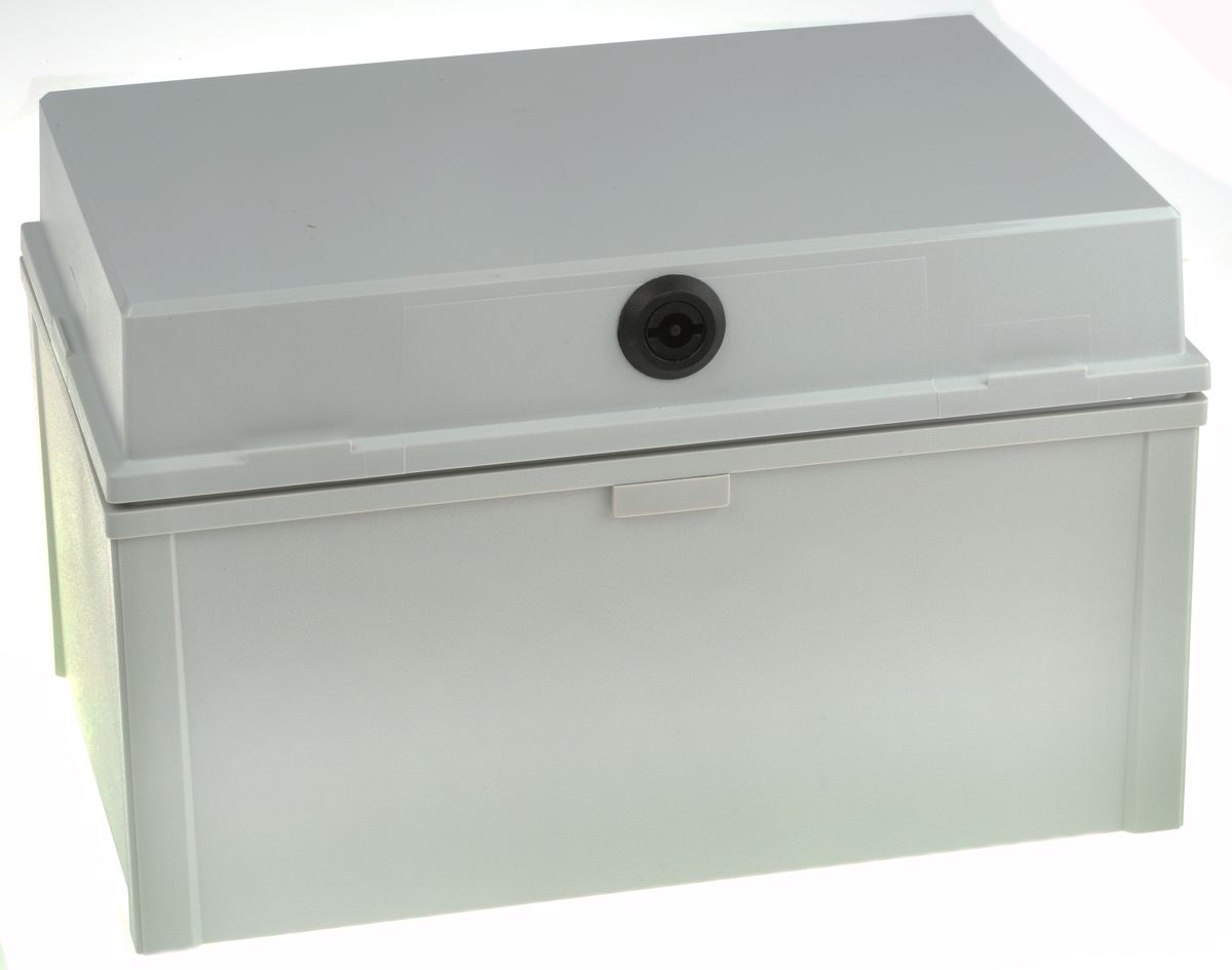 Fibox CAB PC Polycarbonat Wandgehäuse Grau IP65, HxBxT 300 mm x 200 mm x 180mm