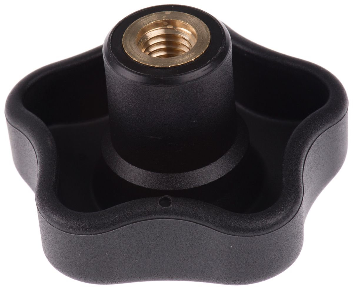Elesa 70013 Black Multiple Lobes Clamping Knob, M10, Threaded Hole RS
